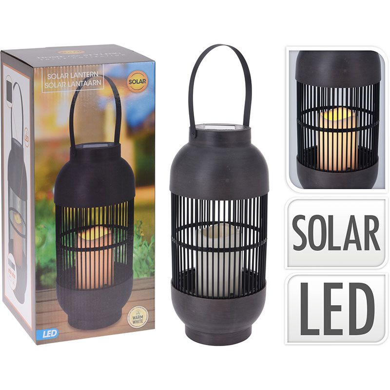 Solar Lantern 33 cm Outdoor LED Garden Light Waterproof Decorative Hanging Lamp - Afanaya
