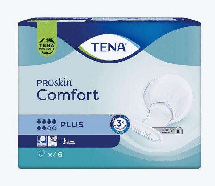 TENA Comfort Plus ProSkin 46 Pack – High Absorbency Protective Pads.