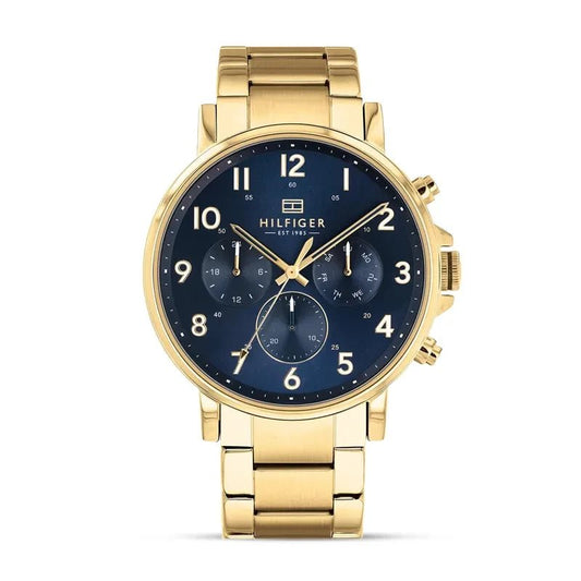Tommy Hilfiger Daniel 1710384 Men’s Watch Stainless Steel Chronograph with Blue Dial - Afanaya