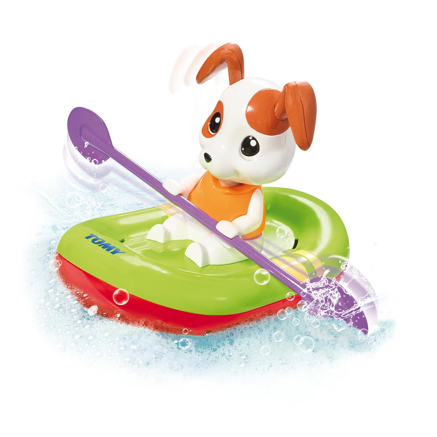Tomy Toomies Plantsch-Hund Aufzieh-Badespielzeug für Babys