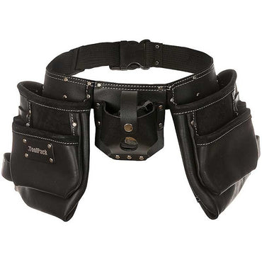 Pro Leather Tool Belt - Industrial Heavy Duty for Pros.