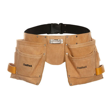 ToolPack Tool Holder Superior Heavy Duty Multi - Pocket Tool Pouch for Work & Construction - Afanaya