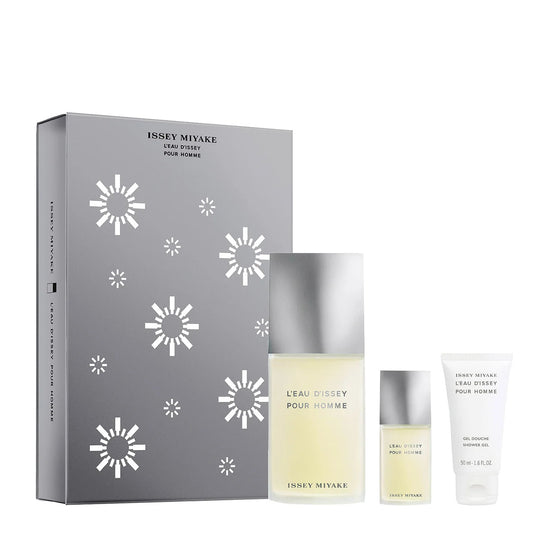 Issey Miyake L'Eau d'Issey Pour Homme Gift Set Men EDT 125ml + Miniature 15ml + Shower Gel 50ml
