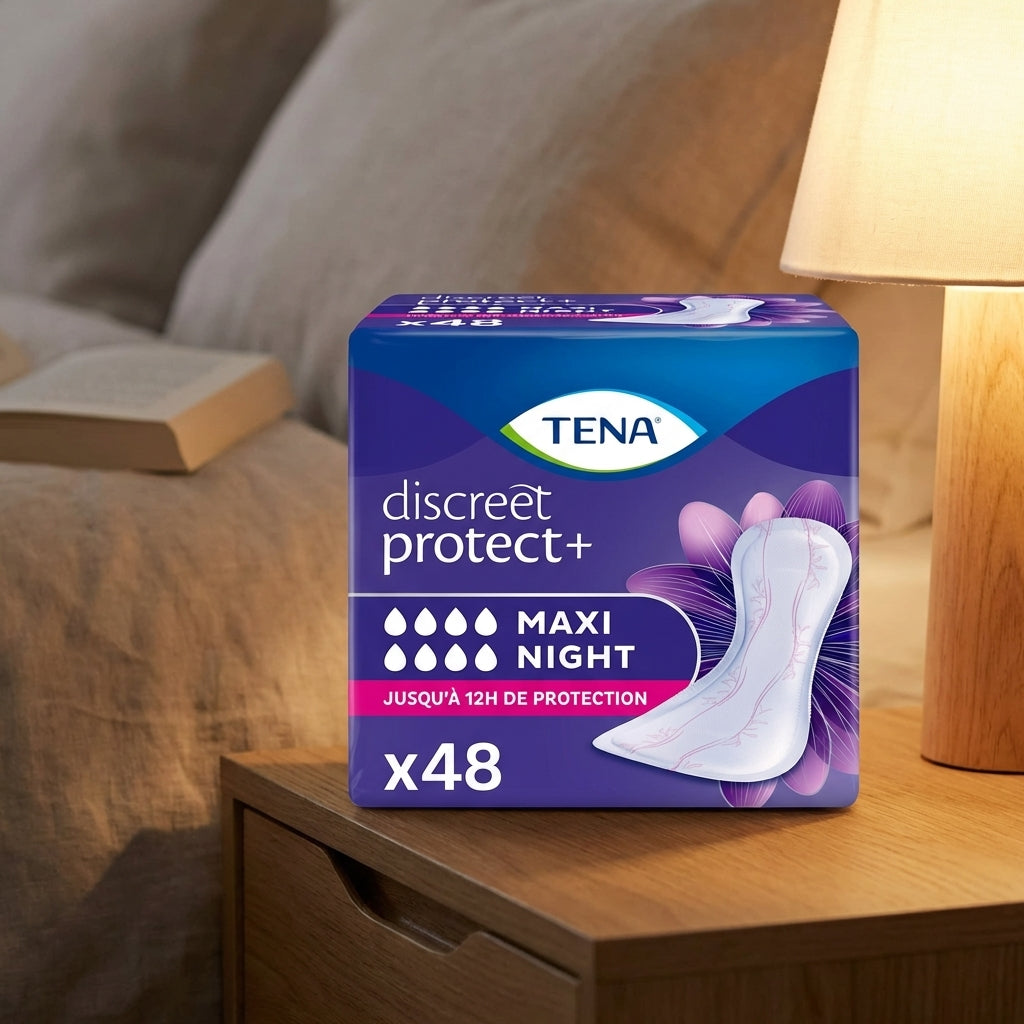 TENA Lady Discreet Maxi Night Serviettes hygiéniques nuit 48 unités