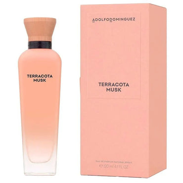 Adolfo Dominguez Terracota Musk Eau de Parfum Spray 120ml Warm Woody Musk Perfume for Women - Afanaya