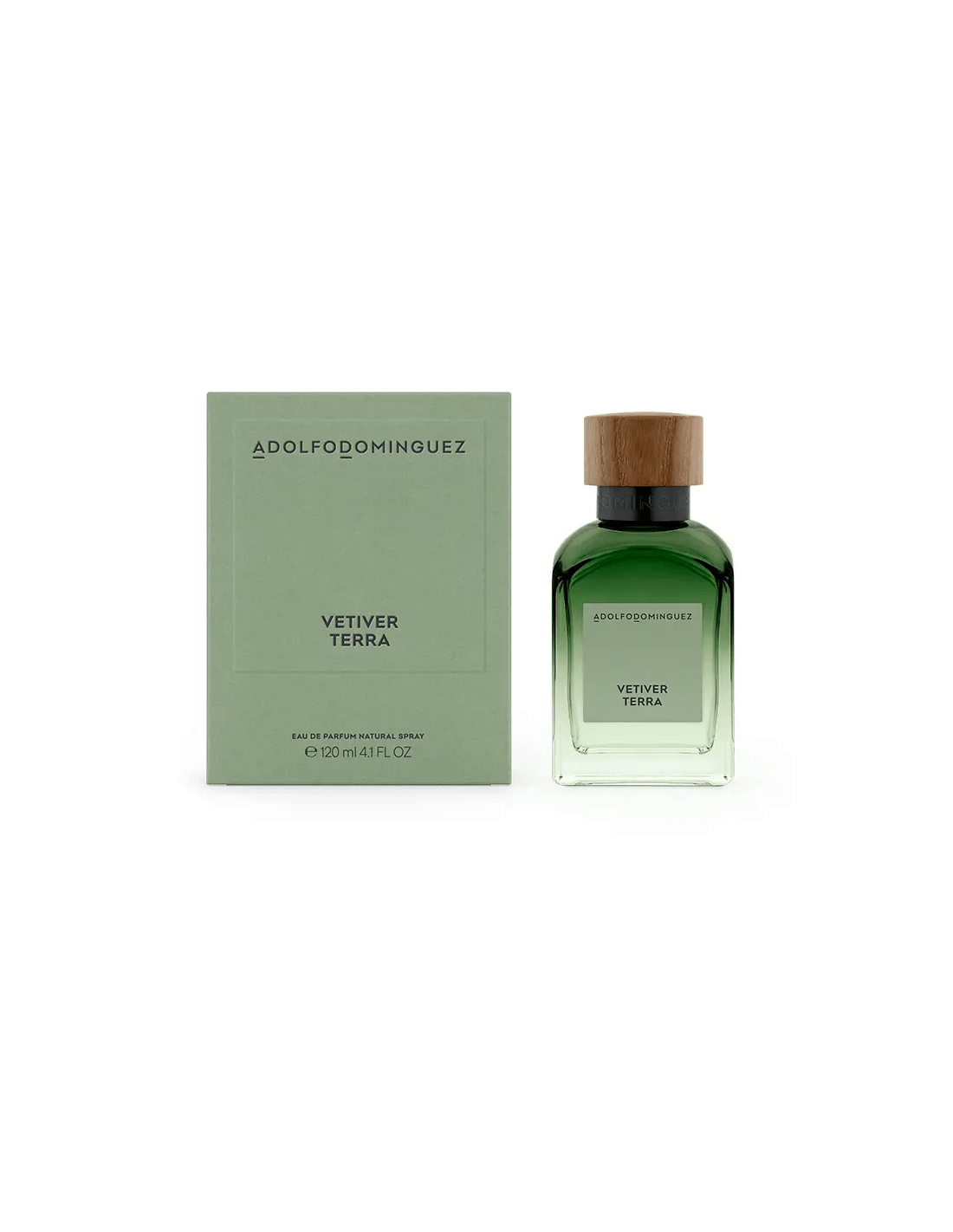 Adolfo Dominguez Vetiver Terra Eau de Parfum Spray Parfum Homme Boisé Aromatique 120ml - Afanaya