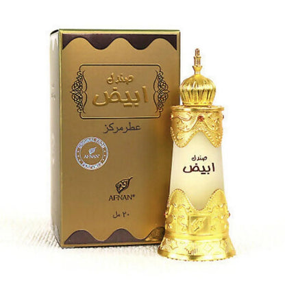 Afnan Abiyad Sandal Perfume Oil – Huile de Parfum Concentrée 20ml - Afanaya