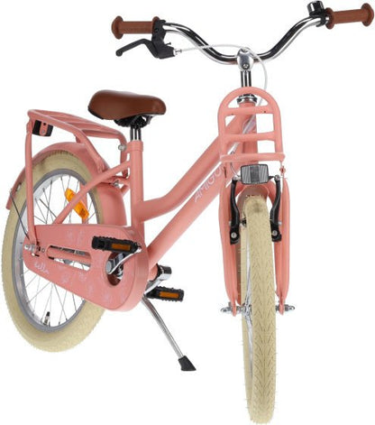 AMIGO Bella 20" Girls Bike Kids Bicycle with Back - Pedal Coaster Brake & Front Carrier - Afanaya