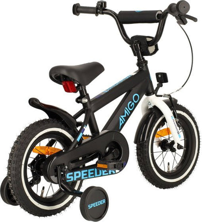 AMIGO Explorer Boys’ Bike 14″ Kids Bicycle with Coaster & Front V - Brake - Afanaya