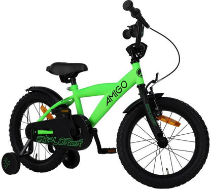 AMIGO Explorer Boys’ Bike 18 Inch Kids Bicycle with Coaster Brake & Front V‑Brake - Afanaya