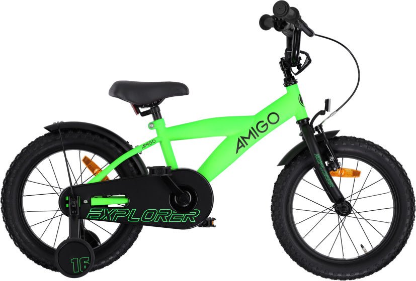 AMIGO Explorer Boys’ Bike 18 Inch Kids Bicycle with Coaster Brake & Front V‑Brake - Afanaya