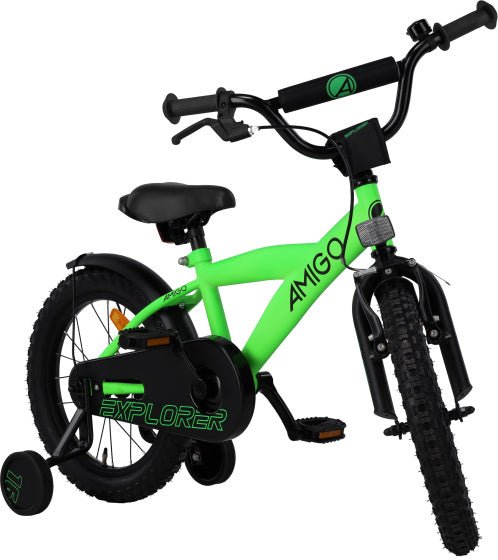 AMIGO Explorer Boys’ Bike 18 Inch Kids Bicycle with Coaster Brake & Front V‑Brake - Afanaya