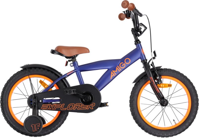 AMIGO Explorer Children's Bike 16 Inch With handbrake Back - up Pedaling Handlebar - Afanaya