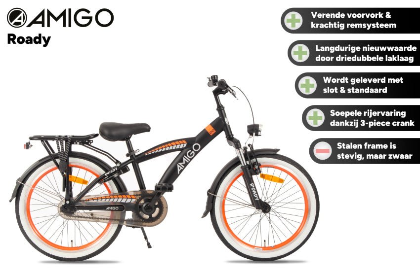 AMIGO Roady 20 Inch Boys Bike Kids Bicycle with Coaster Brake - Afanaya