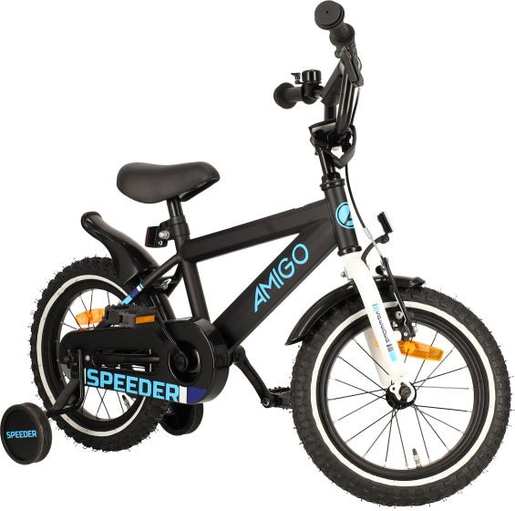AMIGO Speeder Children's Bike 14 Inch with Handbrake Back Pedaling Handlebar - Afanaya