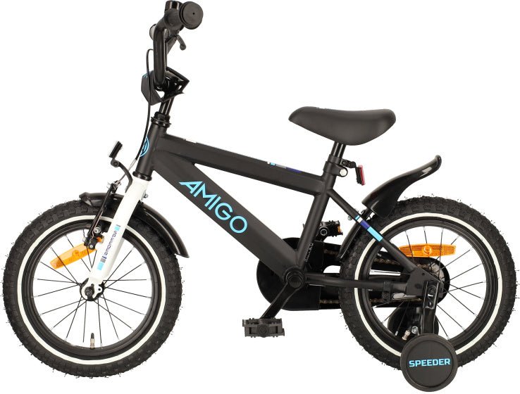 AMIGO Speeder Children's Bike 14 Inch with Handbrake Back Pedaling Handlebar - Afanaya