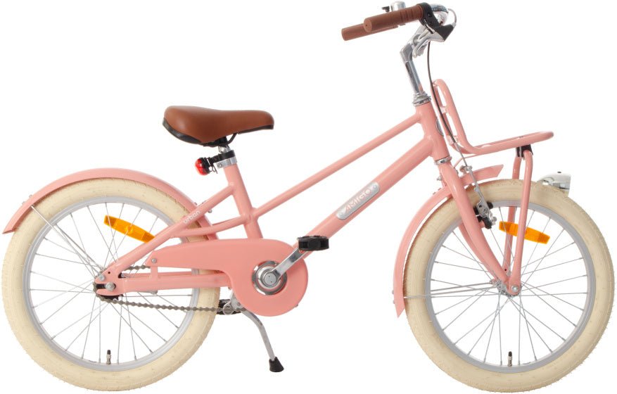 AMIGO Urban Girls’ Bike 18″ Aluminium Frame with Back - Pedal Coaster Brake - Afanaya