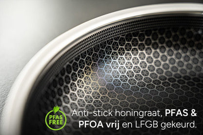 Arbaer 9 - Piece Pan Set Induction With Honeycomb Non - Stick Coating - Afanaya