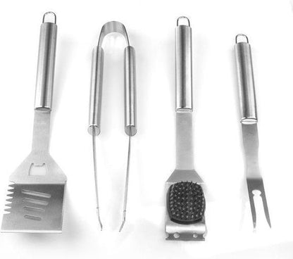 Barbecue Tool Set in Aluminum Suitcase Complete BBQ Grill Accessories Kit - Afanaya