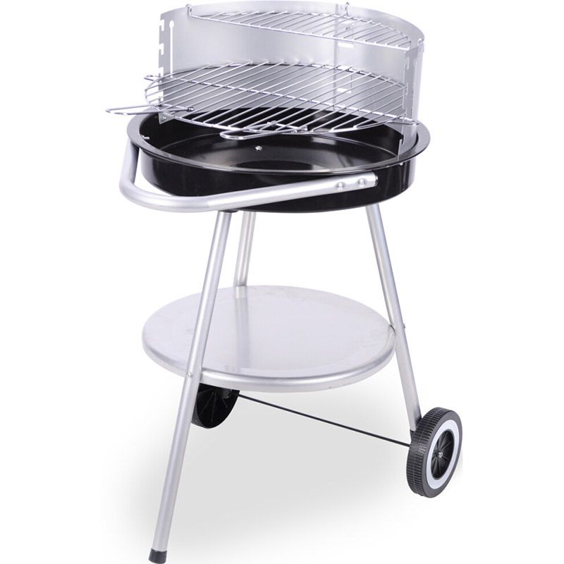 Bbq Barbecue - Halfrond - Met In Hoogte Verstelbaar Grillrooster - Afanaya
