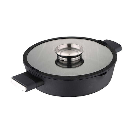 Bergner Infinty Chefs Braadpan 28Cm - Deksel Met Aromatizer - Voor Inductie - Afanaya