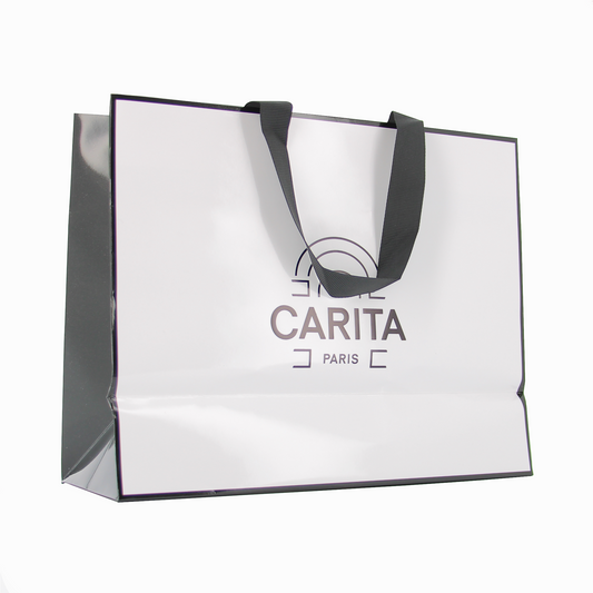 Sac de luxe Carita Paris — Sac à main en carton GWP Premium (Taille M)