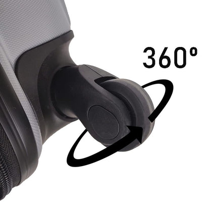 Ceruzo Cabin - Size Suitcase Lightweight 51.5 cm Hand Luggage – Grey - Afanaya