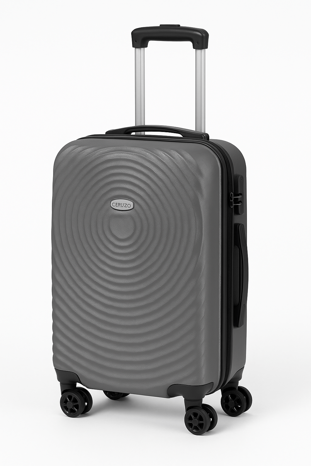 Ceruzo Cabin - Size Suitcase Lightweight 51.5 cm Hand Luggage – Grey - Afanaya