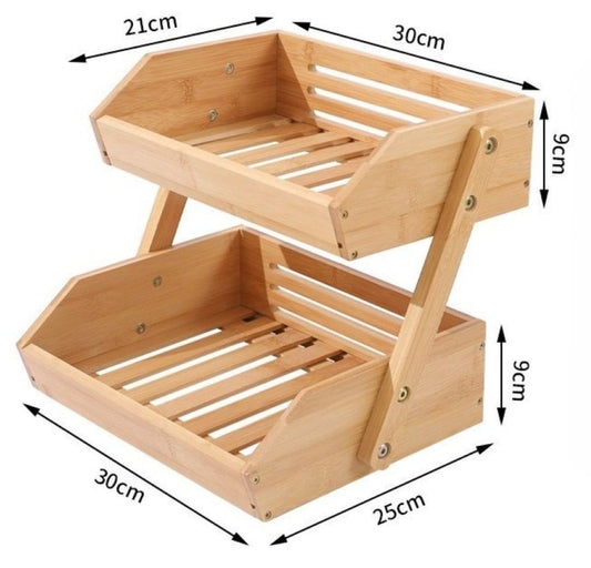 Ceruzo Fruit & Vegetable Rack Multi - Layer Kitchen Storage Organizer for Fresh Produce - Afanaya