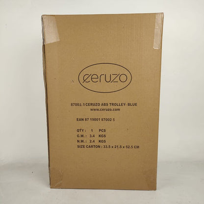 Ceruzo Handbagage Koffer - 51.5 Cm - Blauw - Afanaya