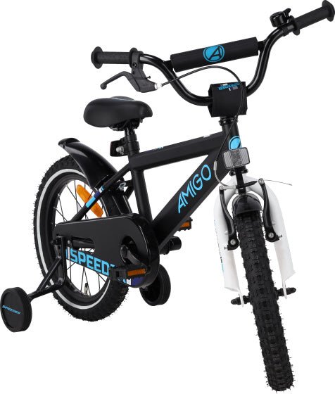 Children's bike 16 Inch with Handbrake AMIGO Speeder Boys Coaster Brake - Afanaya