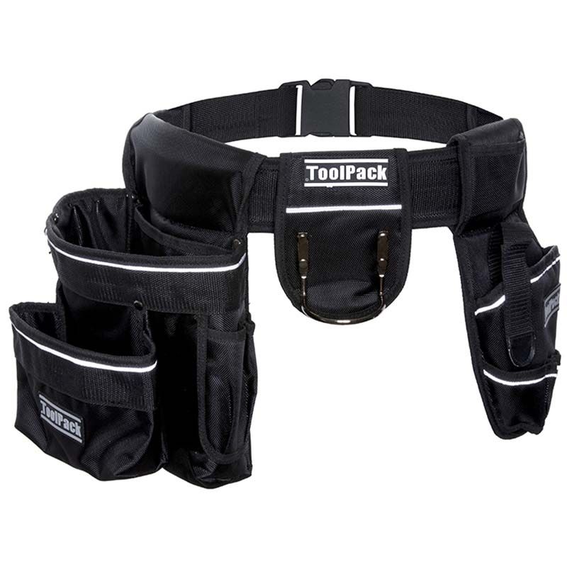 Cinturon à Outils Robuste ToolPack – Heavy - Duty avec 2 Holsters Ajustables pour Professionnels - Afanaya