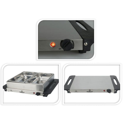 Excellent Electrics Buffetwarmer Met Warmhoudplaat - 2X2.4 Liter - Afanaya