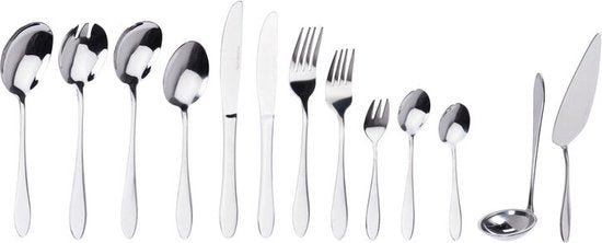 Excellent Houseware 60 - Piece Stainless Steel Cutlery Set – Modern Flatware Dining Set - Afanaya