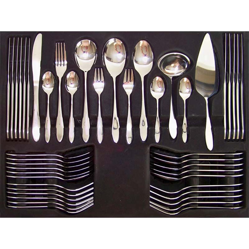 Excellent Houseware 60 - Piece Stainless Steel Cutlery Set – Modern Flatware Dining Set - Afanaya
