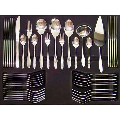 Excellent Houseware 60 - Piece Stainless Steel Cutlery Set – Modern Flatware Dining Set - Afanaya