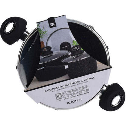 Excellent Houseware Braadpan Met Deksel - Ø24Cm - Afanaya