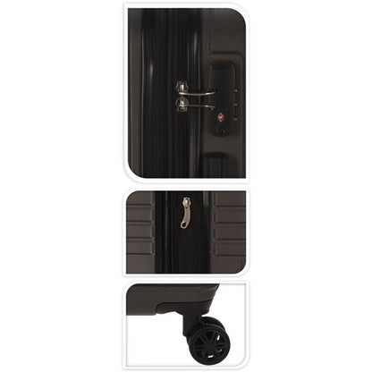 Explorer 2 - Piece Expandable Suitcase Set TSA Lock Cabin 36L & Checked 60L Luggage Dark Gray - Afanaya