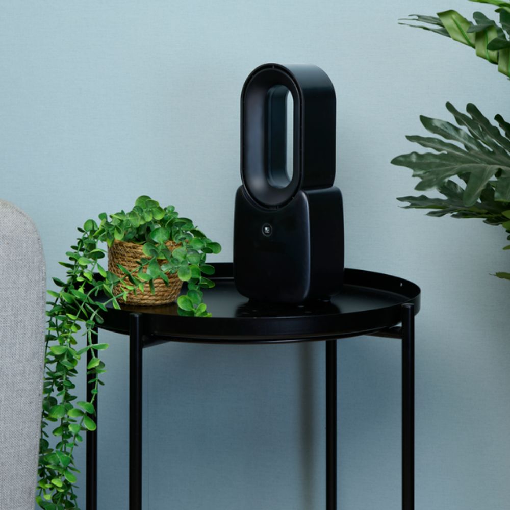 Lifetime Air Bladeless Table Fan – Quiet USB-C Desk Fan with LED Mood Light.
