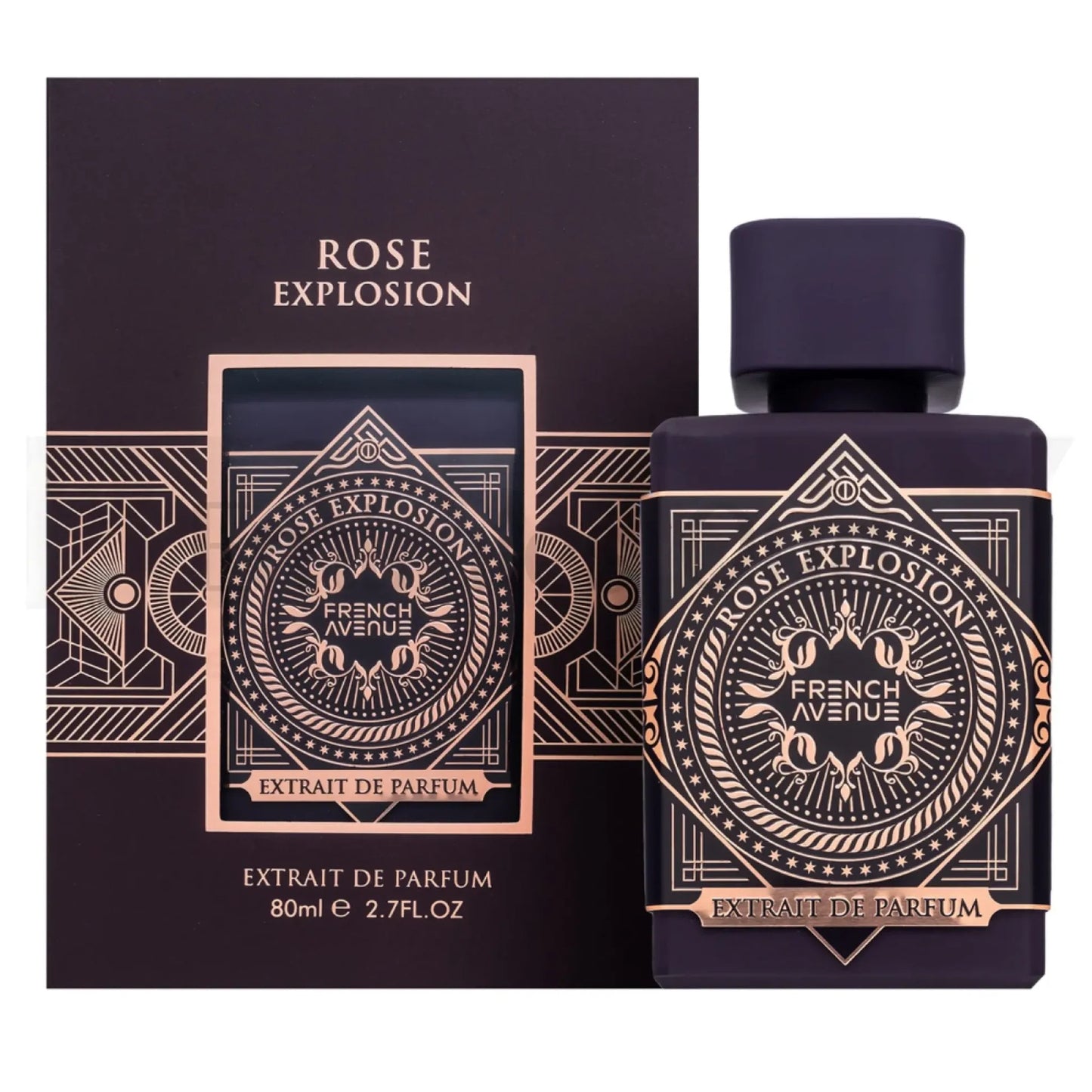 French Avenue Rose Explosion Extrait de Parfum Unisexe – Parfum intense rose oud 80 ml
