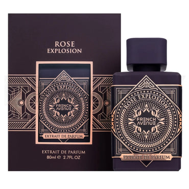 French Avenue Rose Explosion Extrait de Parfum Unisexe – Parfum intense rose oud 80 ml