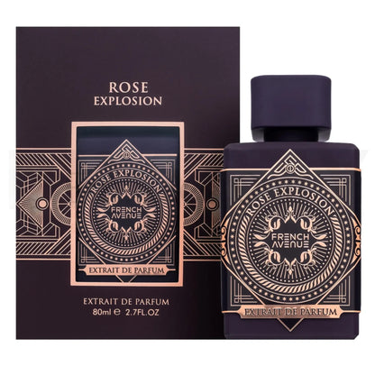French Avenue Rose Explosion Extrait de Parfum Unisexe – Parfum intense rose oud 80 ml