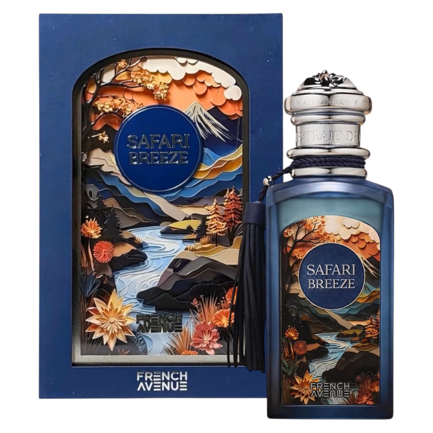 French Avenue Safari Breeze Extrait de Parfum Unisexe – Parfum Frais Vert Boisé 100ml