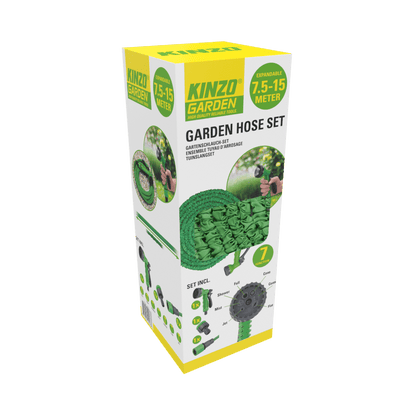 Garden Hose Set Elastic7,5 - 15M - Afanaya