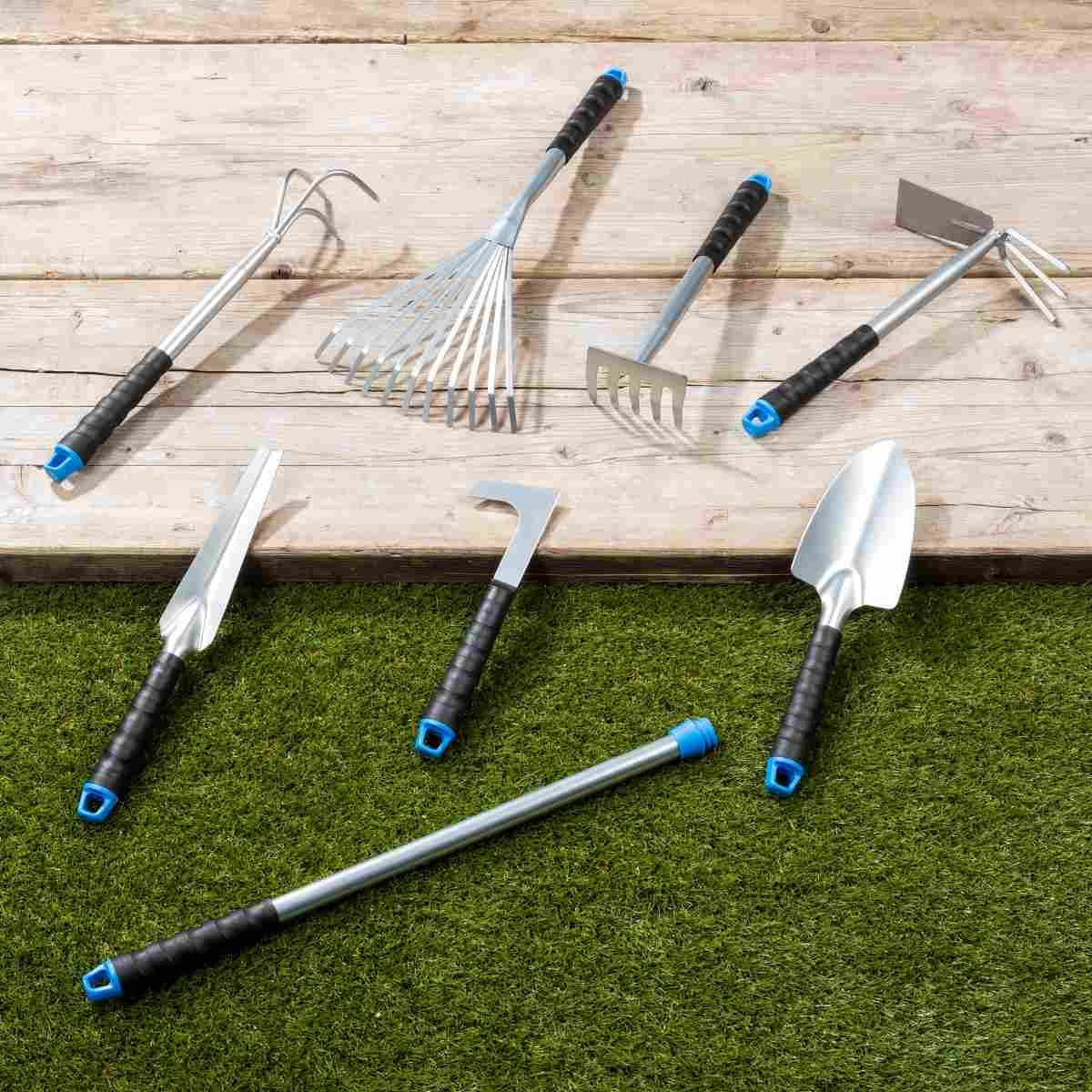 Garden tools 8 Piece Set Gardening Tools Metal Plastic Garden Tool Kit - Afanaya