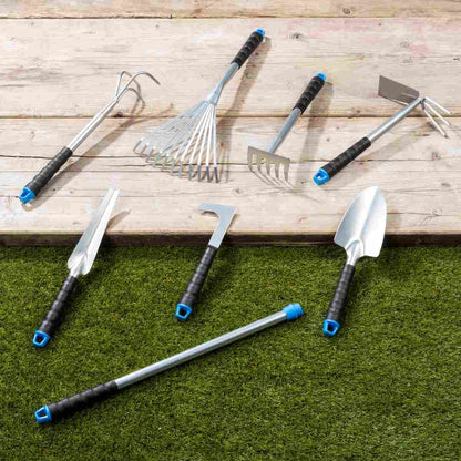 Garden tools 8 Piece Set Gardening Tools Metal Plastic Garden Tool Kit - Afanaya
