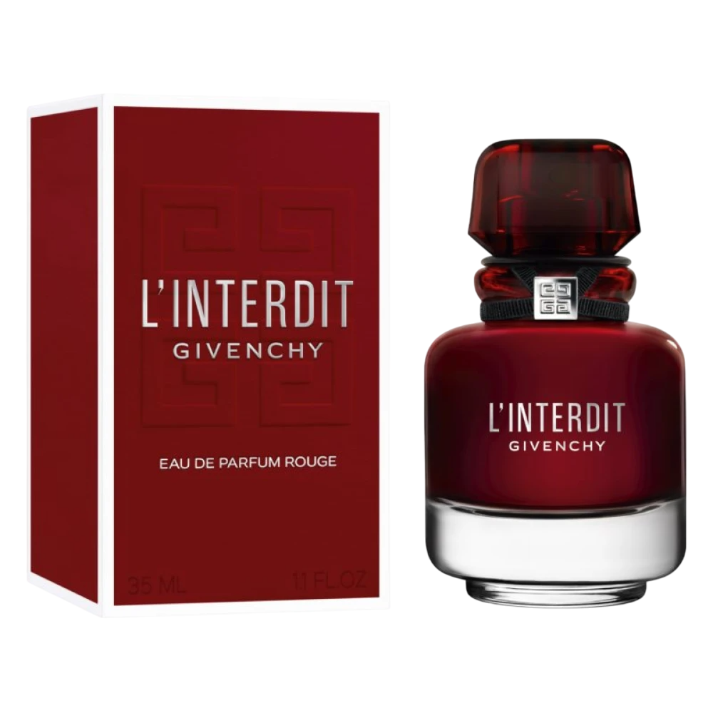 Givenchy L'Interdit Rouge Eau de Parfum pour Femme 35 ml – Parfum Luxueux et Audacieux