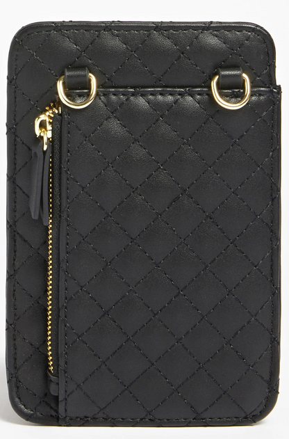 Guess, Guess, Polyurethane, Textile Bag, Pouch Phone, Black, PW1510P2301, For Women, 16.5 x 3 x 11 cm