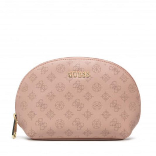 Trousse de Maquillage Guess Nude Luxury Textile pour Femme — Pochette Cosmétique de Créateur Haut de Gamme