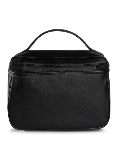 Guess, Nohea Accessories, Synthetic Leather, Textile Bag, Cosmetics, Black, PWNOHE P0360, For Women, 29.5 x 18.5 x 15 cm